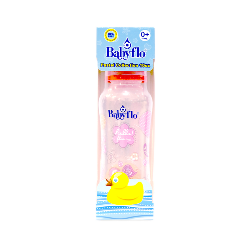 Babyflo Feeding Bottle Pastel Collection Pink 10oz