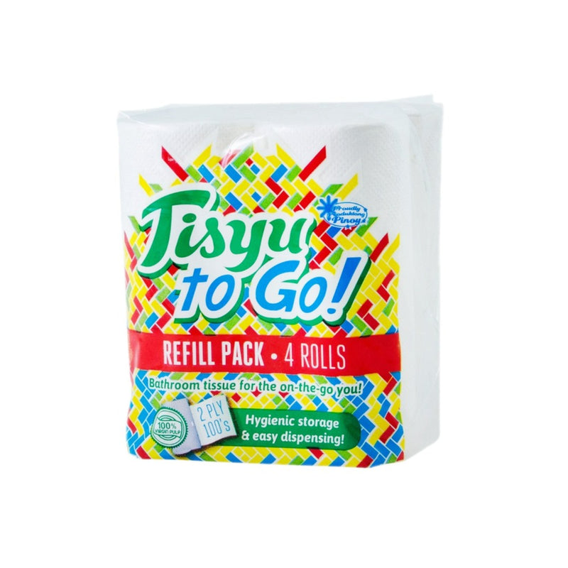 Tisyu To Go Bathroom Tissue 2ply Refill Pack 4's