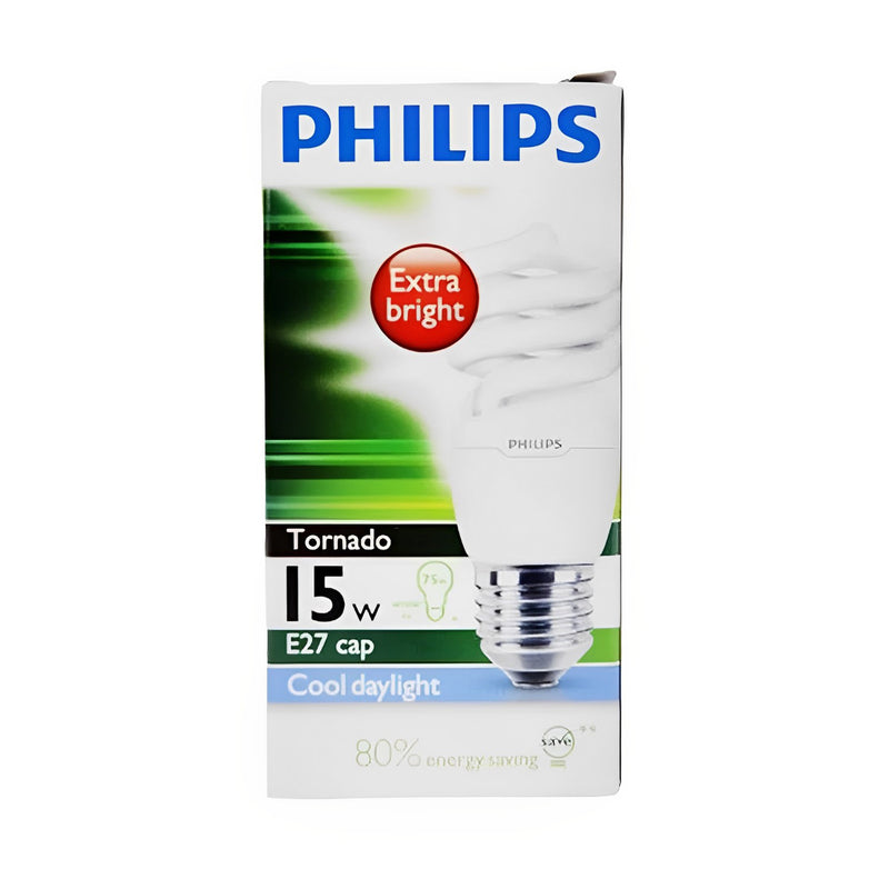 Philips Tornado Extra Bright T2 CDL E27 220-240V 15W