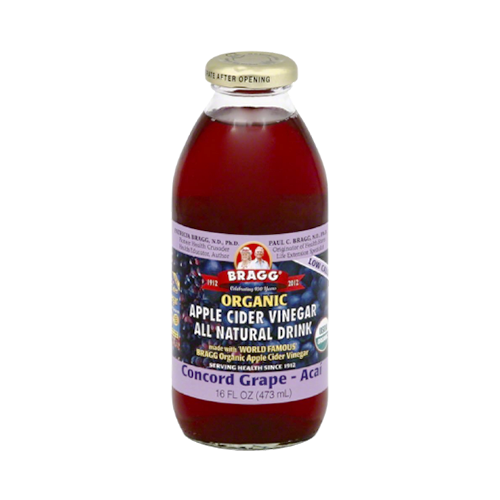 Bragg Organic Apple Cider Vinegar Concord Grape Acai 473ml (16oz)