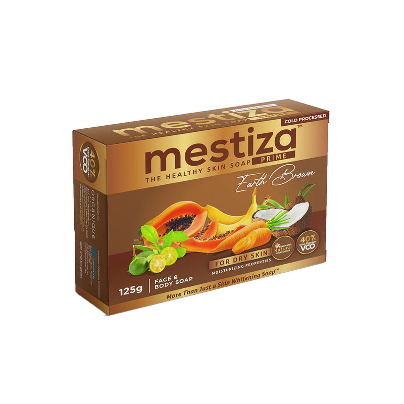 Mestiza Prime Face And Body Soap Earth Brown 120g