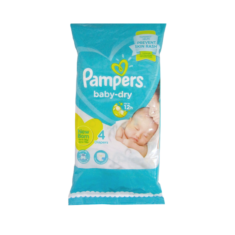 Pampers Baby Dry Diapers Newborn 4's