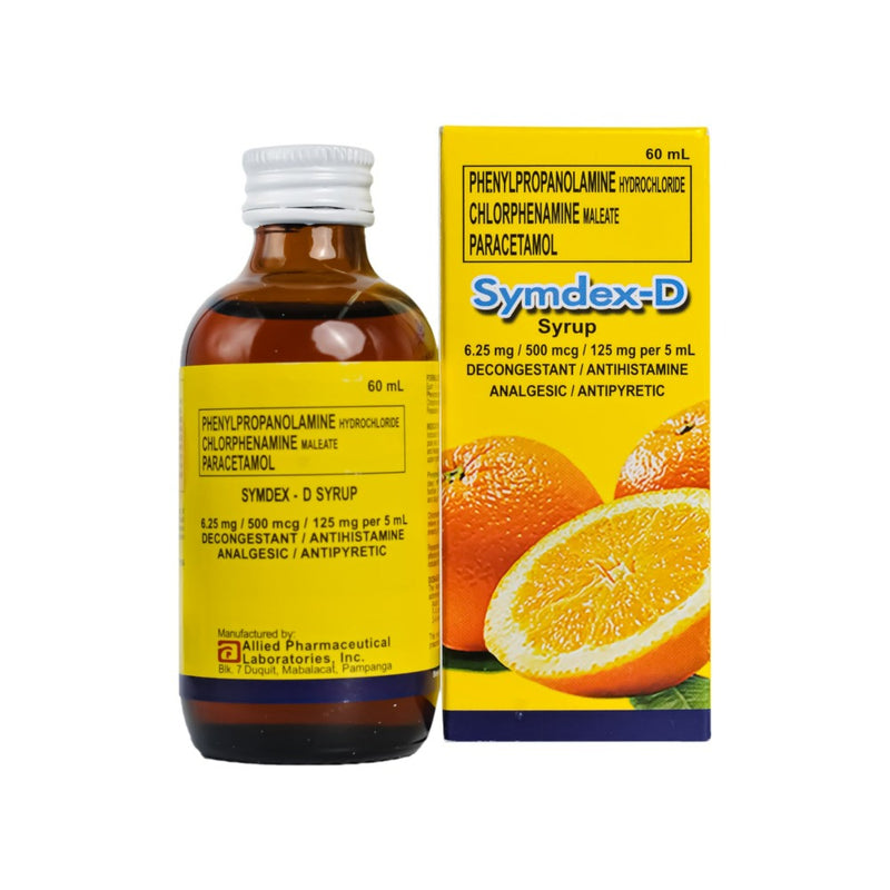 Symdex-D 6.25mg/500mcg/125mg Syrup 60ml