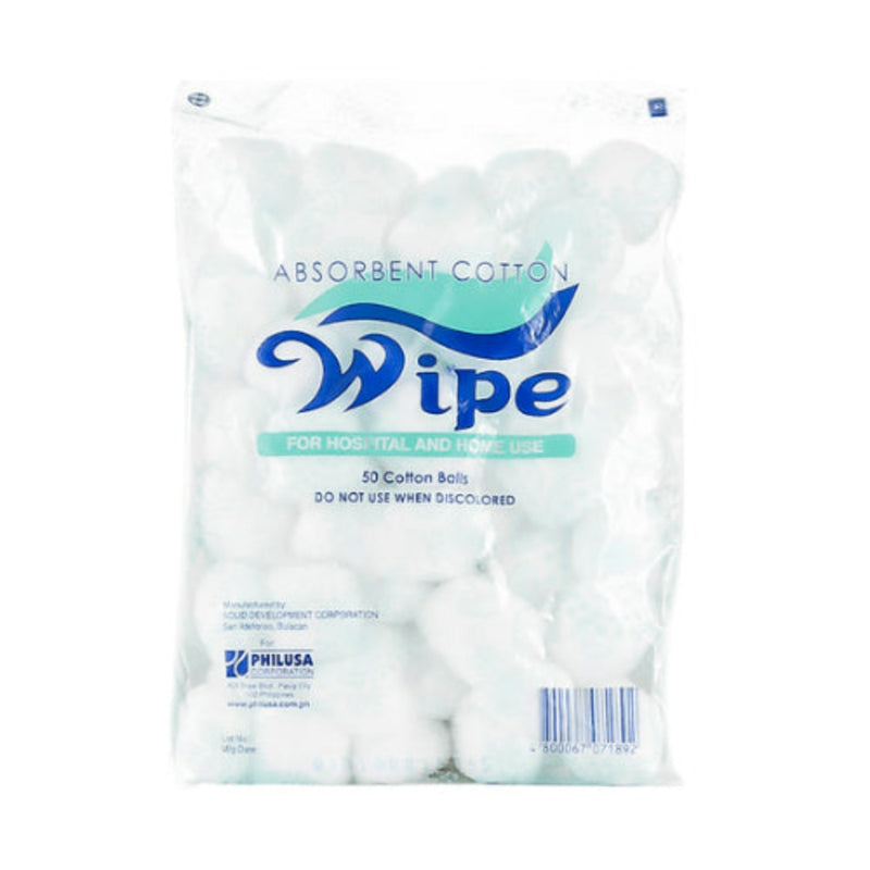Wipe Absorbent Cotton Balls 10's
