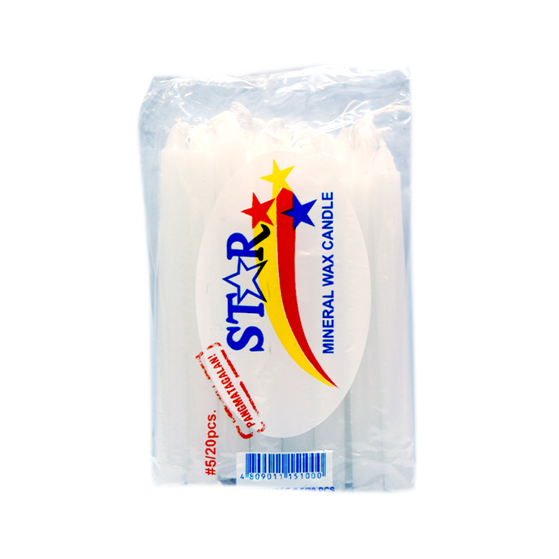 Star Mineral Wax Candle