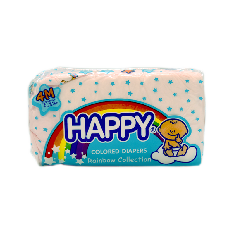 Happy Disposable Baby Diaper Pink Medium 4's