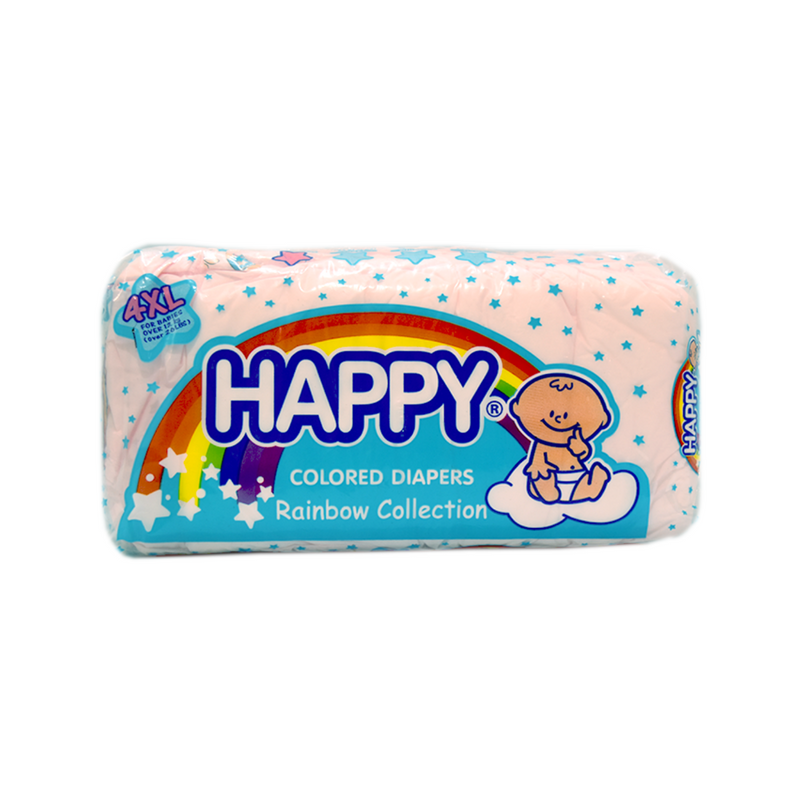Happy Disposable Baby Diaper Pink XL 4's