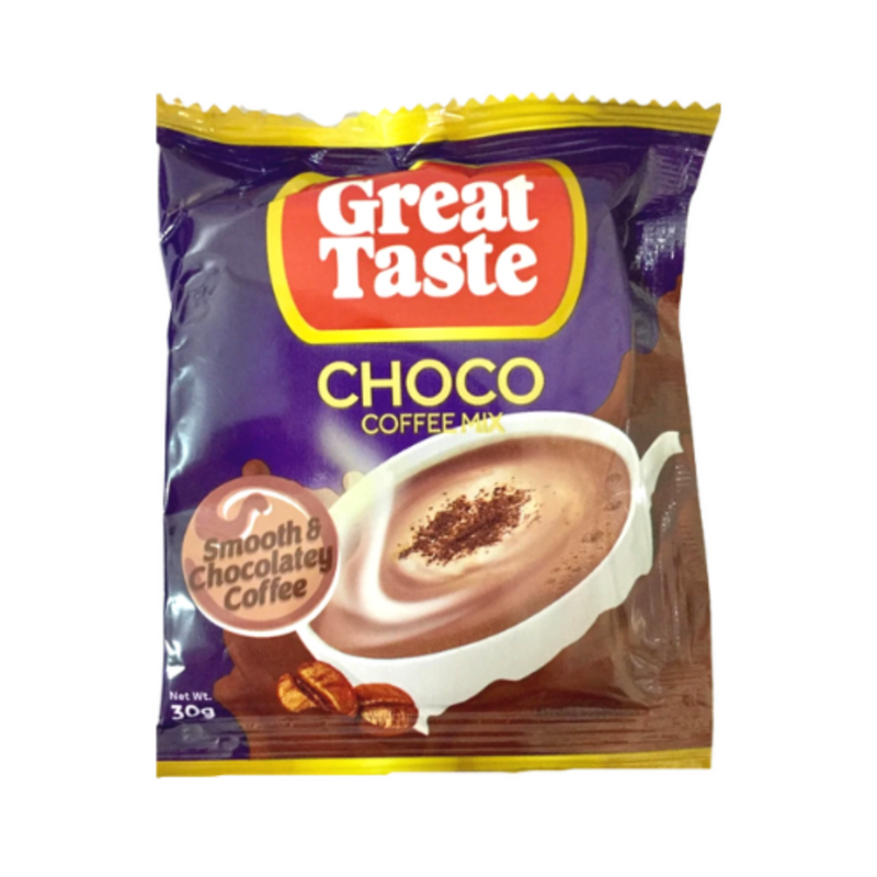 Great Taste Coffee Mix White Smooth And Chocolately 30g