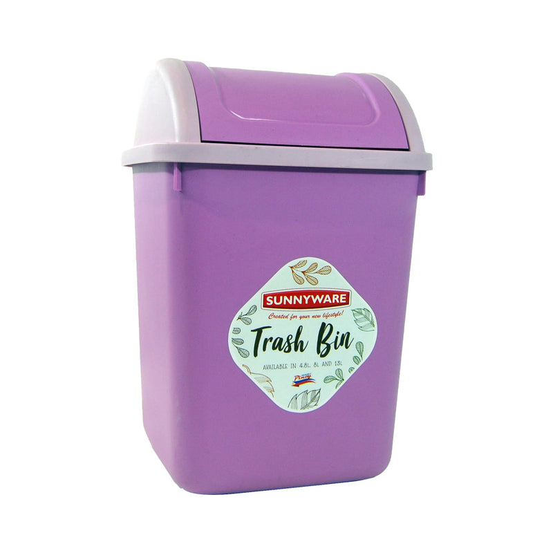 Sunnyware Trash Bin Medium Purple