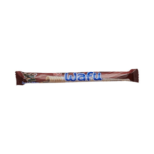 Oishi Wafu Rolled Wafer Creamy Chocolate Filling 14g