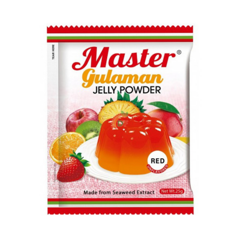 Master Gulaman Jelly Powder Red 25g