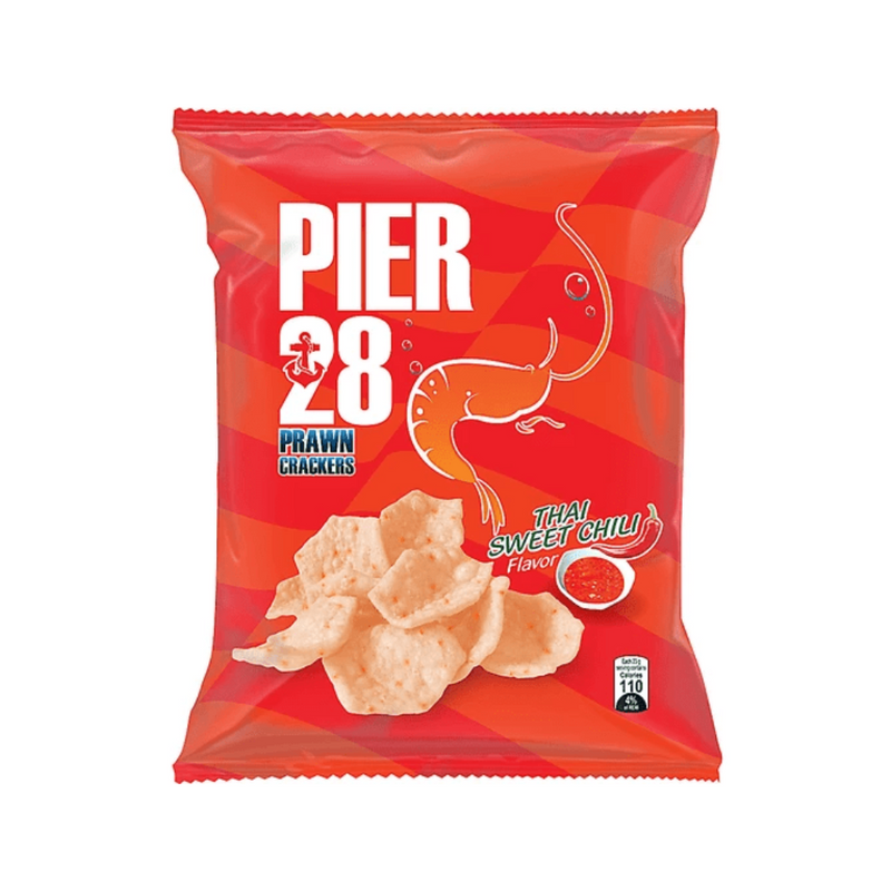 Pier 28 Prawn Crackers Thai Sweet Chili 25g