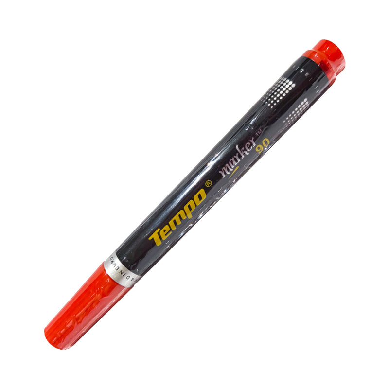 Tempo Refillable Permanent Marker Chisel Red