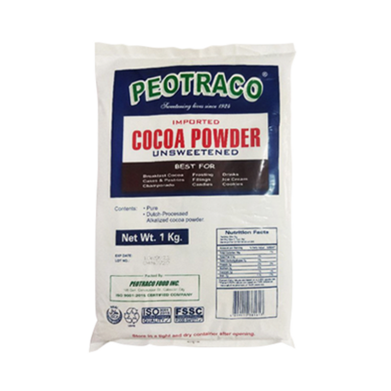 Peotraco Cocoa Powder Unsweetened 1kg