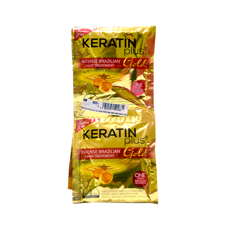 Keratin Plus Gold Intense Brazilian Hair Treatment 20g x 12's