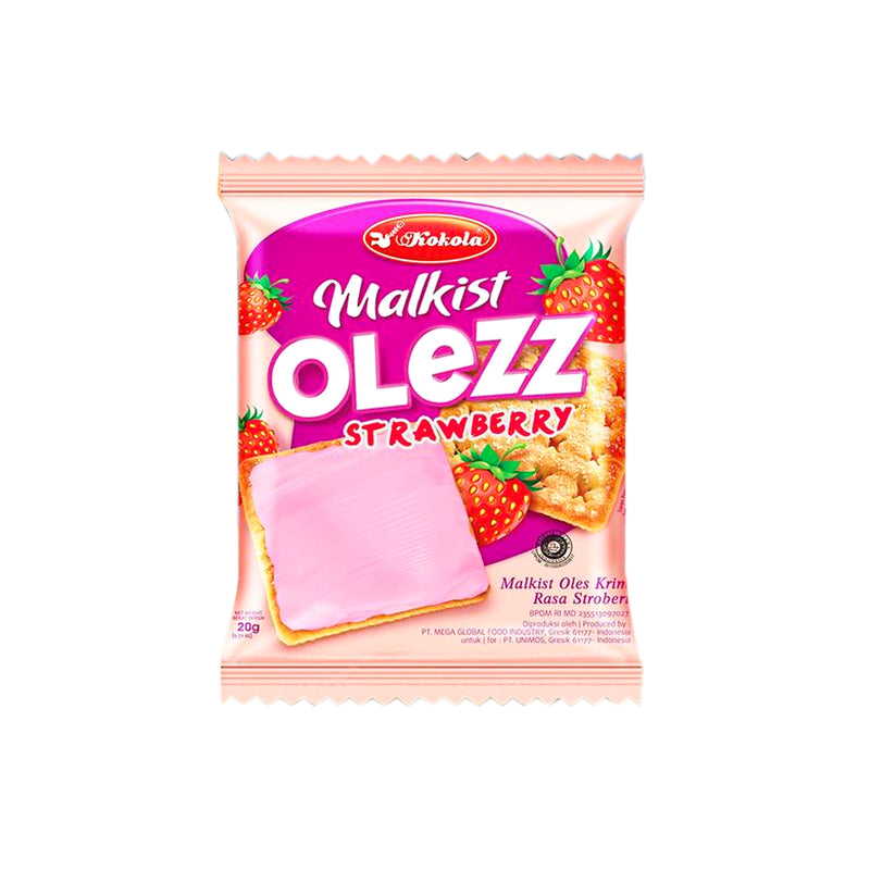 Kokola Malkist Olezz Cracker Strawberry 20g x 10's