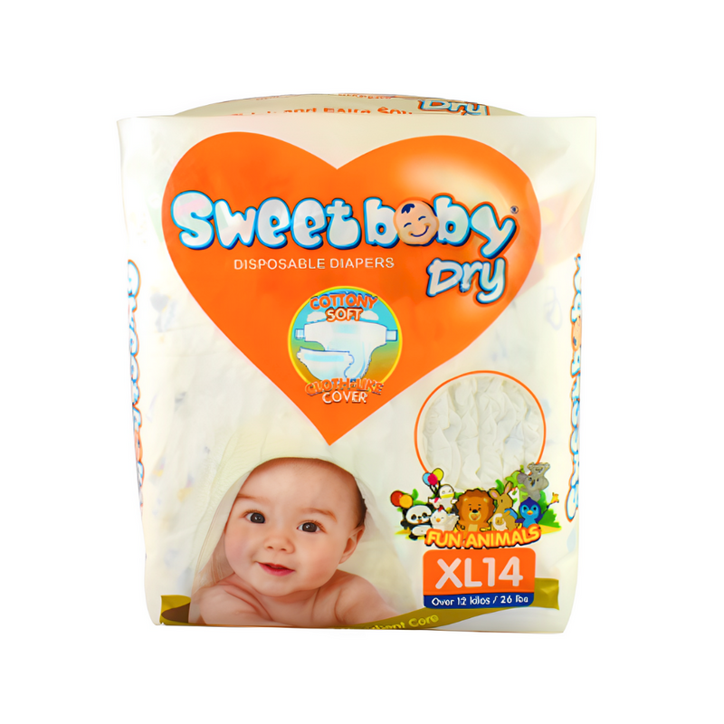 Sweet Baby Dry Diaper Travel Pack XL 14's