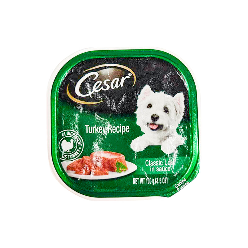 Cesar Classic Loaf In Sauce Wet Dog Food Turkey Recipe 100g