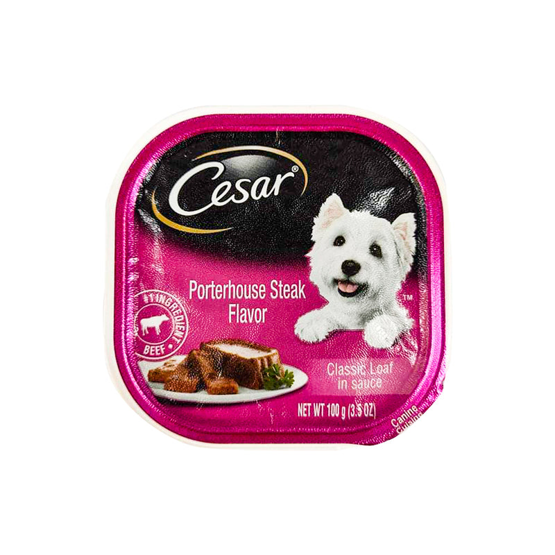 Cesar Classic Loaf In Sauce Wet Dog Food Porterhouse Steak Flavor 100g