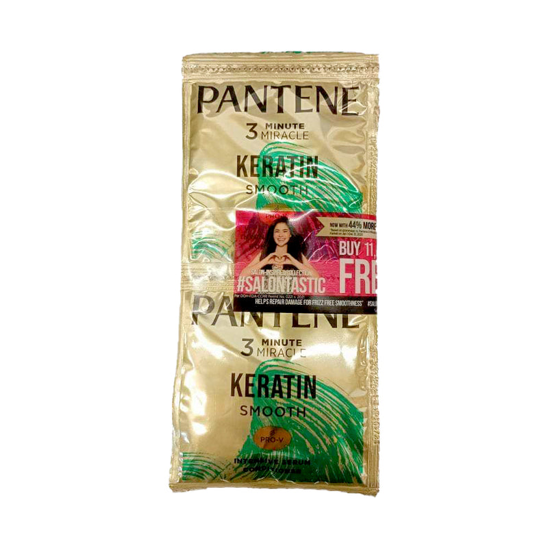 Pantene 3 Minute Miracle Keratin Straight Conditioner 9ml 11+1