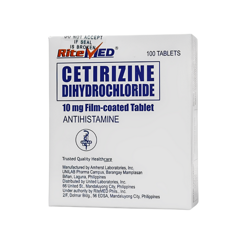 Ritemed Cetirizine 10mg Tablet by 10's