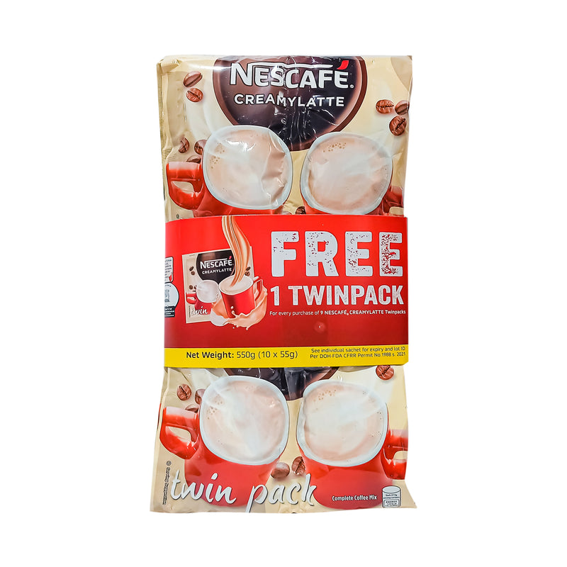 Nescafe Creamylatte Twin Pack 55g 9 + 1