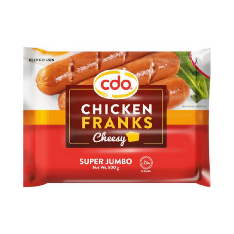 CDO Cheesy Chicken Franks Super Jumbo 500g