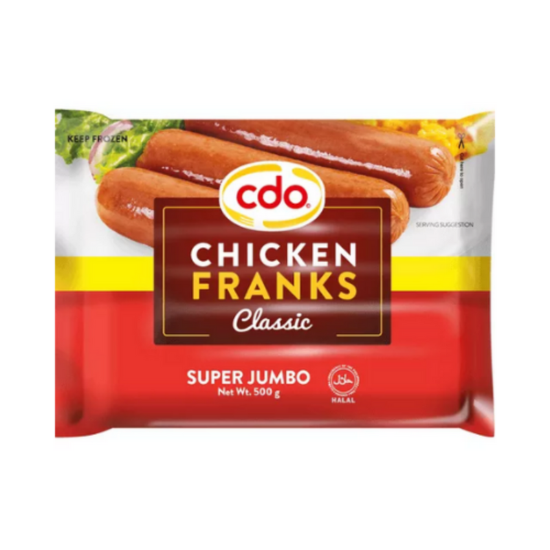 CDO Chicken Franks Classic Super Jumbo 500g