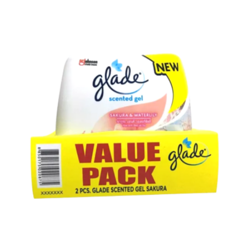 Glade Scented Gel Sakura And Waterlily 180g x 2's Value Pack