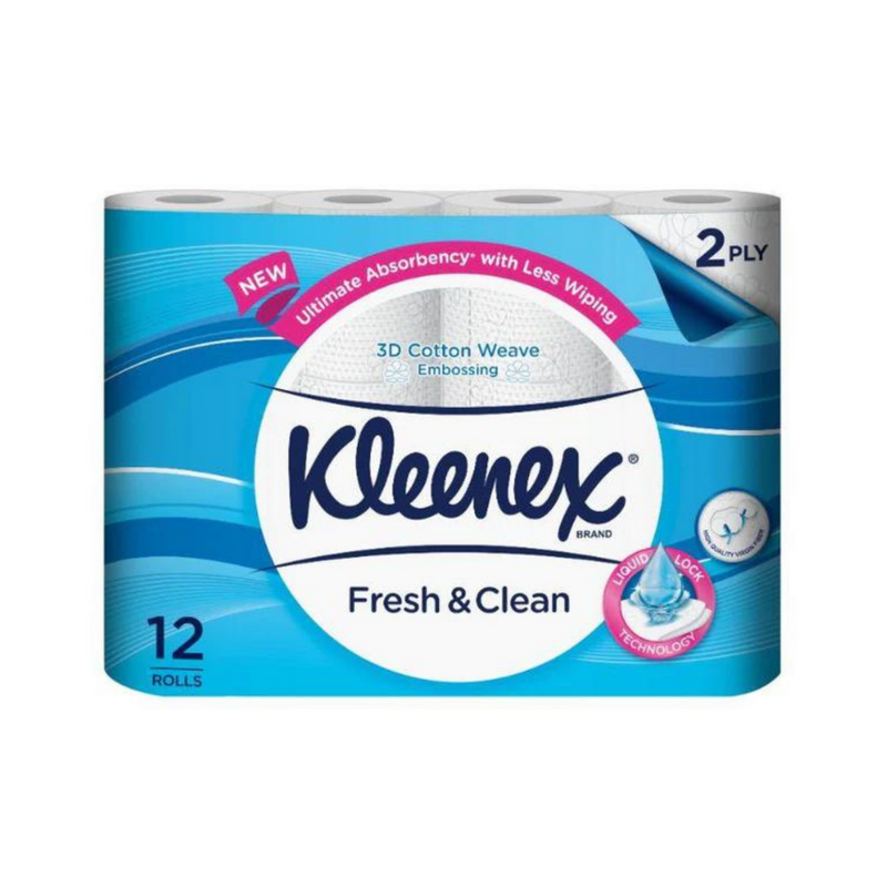 Kleenex Fresh And Clean Bathroom Tissue 2Ply 12's