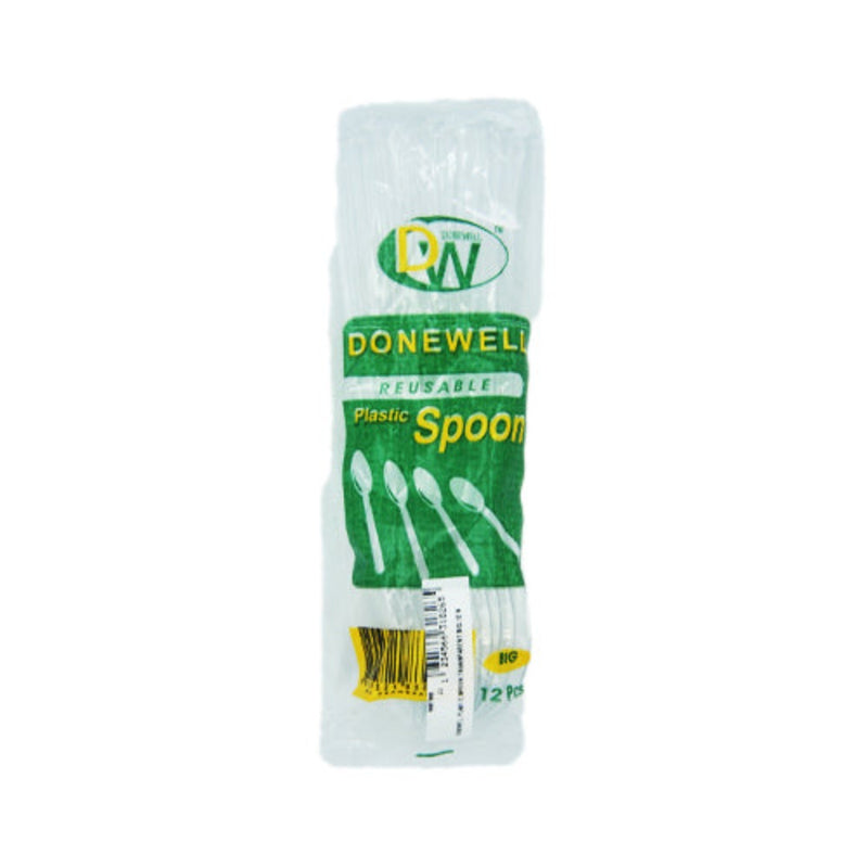 Donewell Plastic Spoon Transparent Big 12's