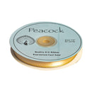 Peacock Double Edge Ribbon With Metallic 1/2in Roll