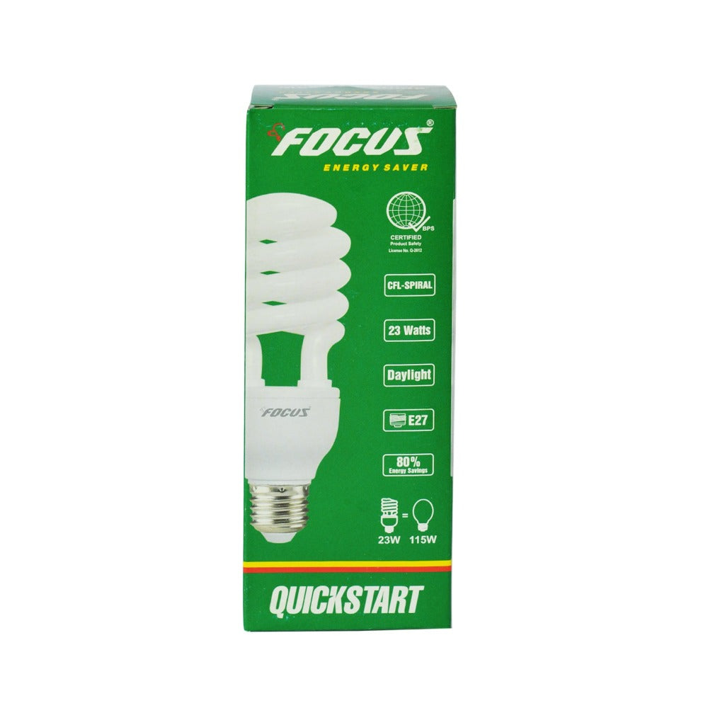 Focus Bulb With Rotation Focus CFL Spiral Bulb Daylight 23 Watts