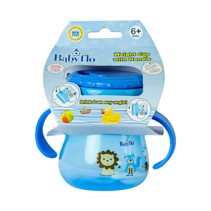 Babyflo Weight Cup With Handle Blue