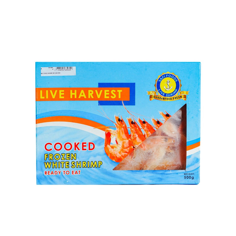 Safi Cooked Frozen White Shrimp Medium 500g