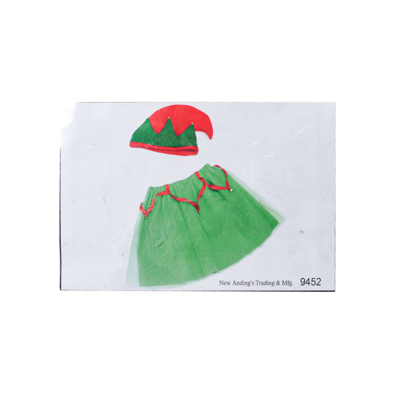 Halloween Costume Elf Hat And Skirt