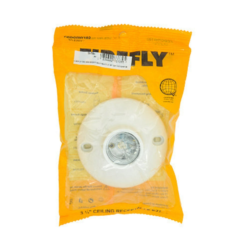 Firefly Ceiling Receptacle White 3 1/2"