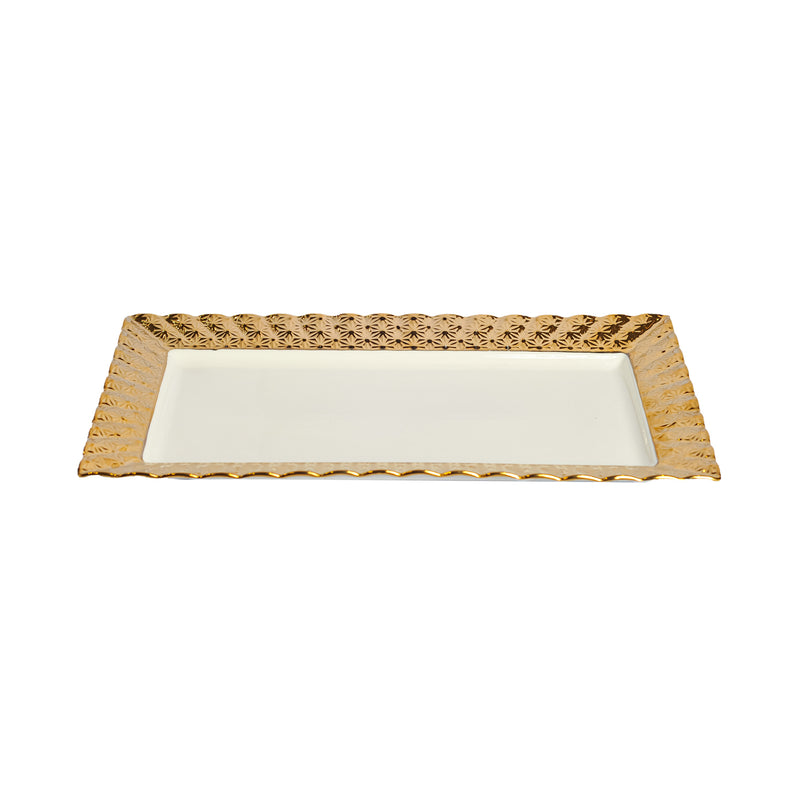 Ideal Living Serving Tray White 41x24x3.5cm