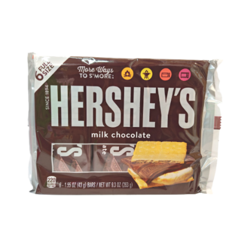 Hershey's Milk Chocolate Bar 43g x 6's