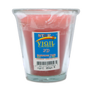 Star Vigil Candle 2 Days With Glass Red