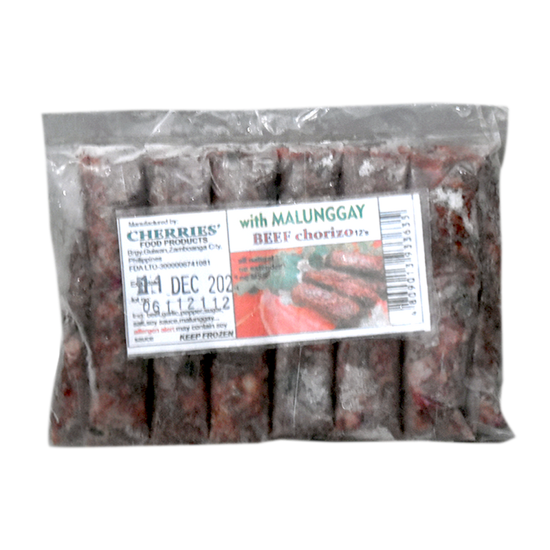 Cherries Skinless Beef Chorizo With Malunggay 12's