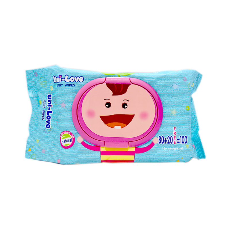 Uni-Love Soft Baby Wipes Unscented 80 + 20's
