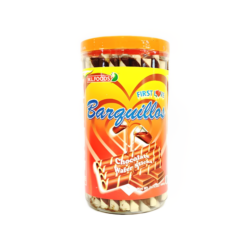 W.L. First Love Barquillos Wafer Stick Choco 365g