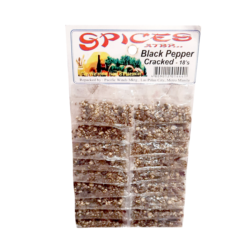 Trustteq Spices Atbp. Black Pepper Cracked Pad 18's