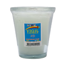 Star Vigil Candle 2 Days With Glass White