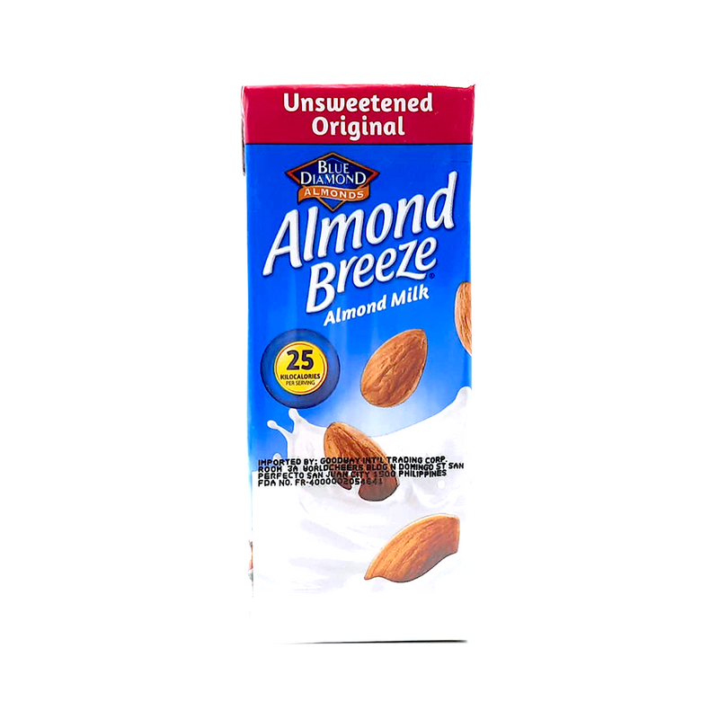 Blue Diamond Breeze Almond Milk Unsweetened Original 180ml ( 6.1oz )