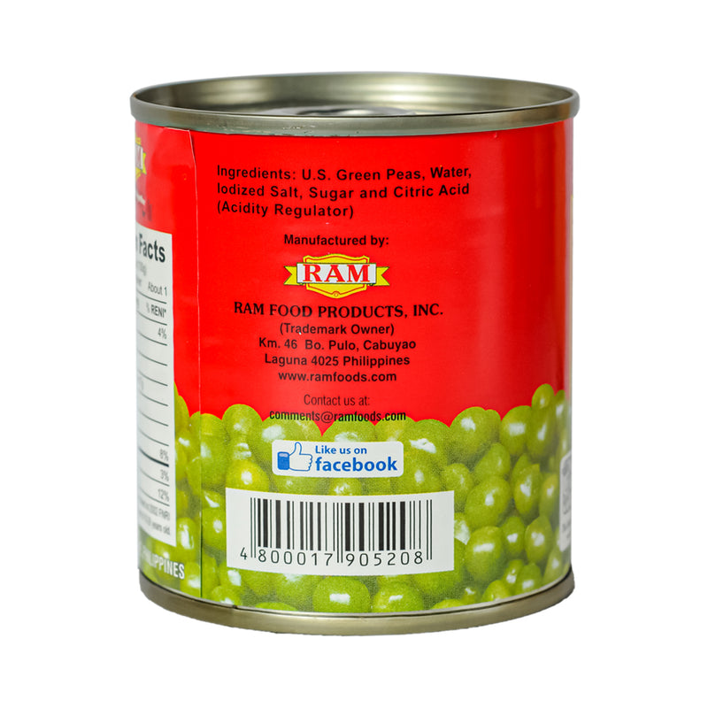 Ram Green Peas 225g