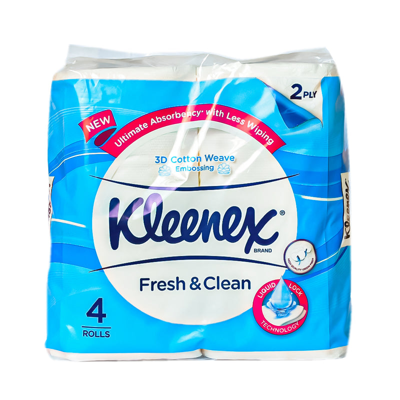 Kleenex Fresh And Clean Bathroom Tissue 2Ply 4's