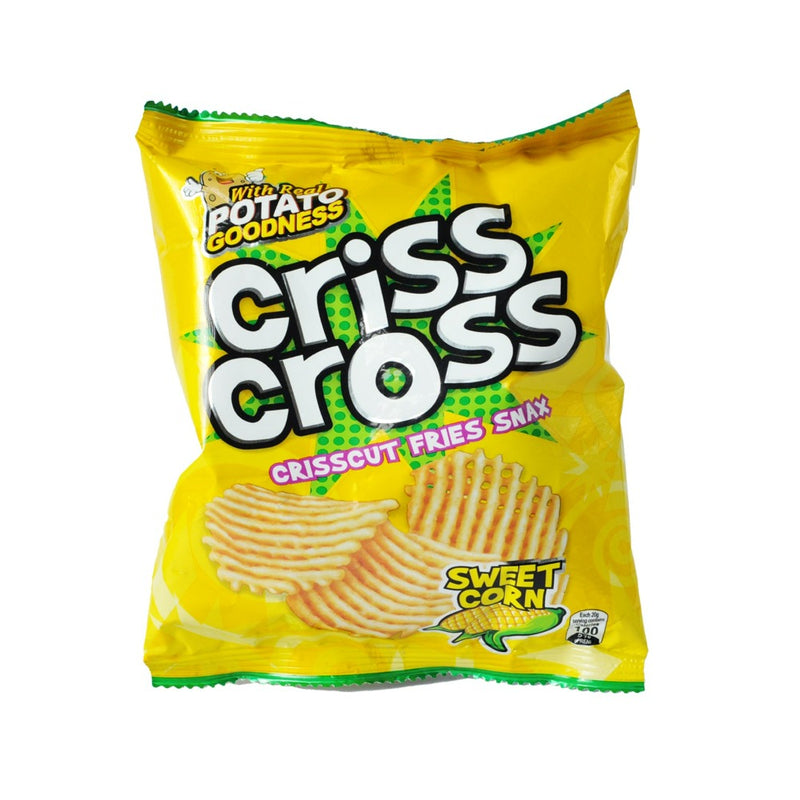 Criss Cross Crisscut Fries Snax Sweet Corn 20g