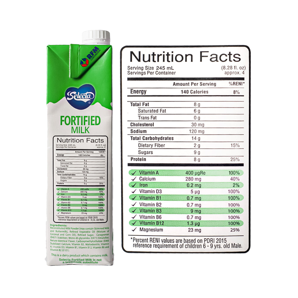Selecta Label Selecta Fortified Filled Milk 1L